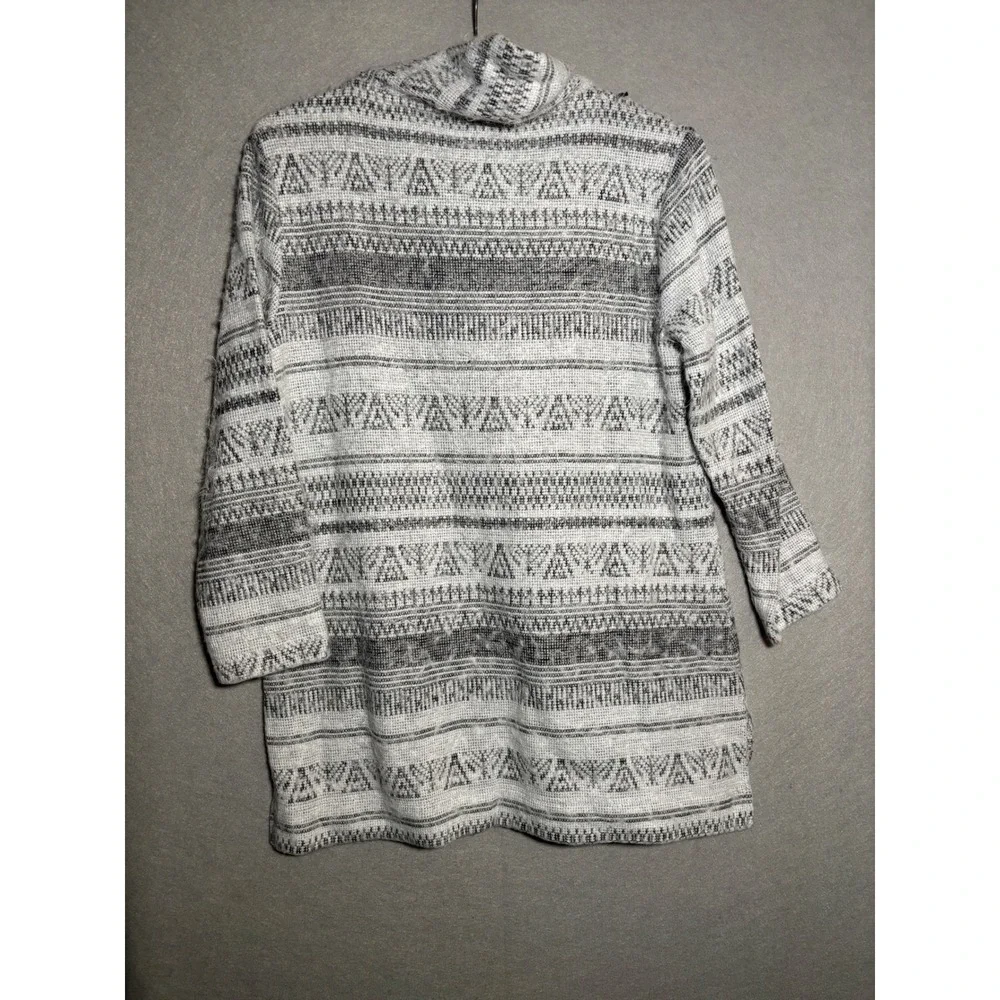 Ali Miles Womens S Geometric Cowl Neck Knit Sweater Top Artsy Boho‎ Resortwear